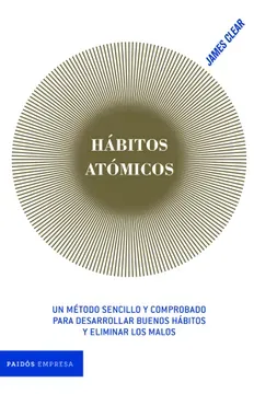 Portada de Hábitos atómicos, de James Clear